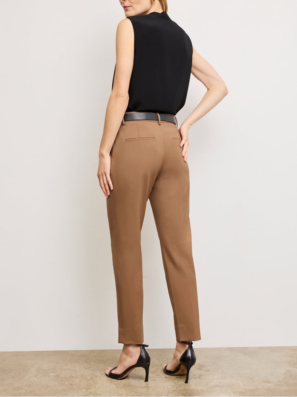 MM. LAFLEUR The Mejia Pant - Washable Wool Twill in Camel Saddle - Picture 2 of 15